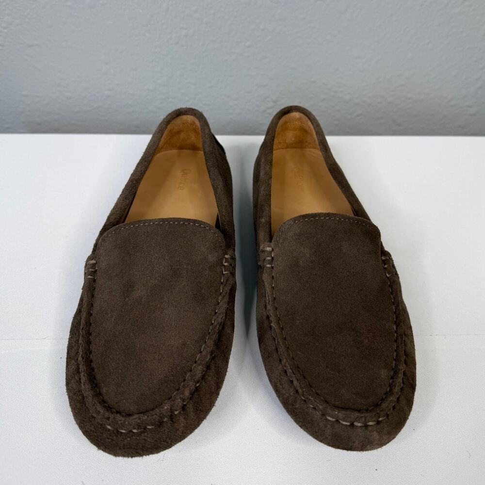 Quince Brown Women’s 100% Suede Drive Loafer / Size-8